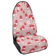 thumbnail image 2 of Uourmeti Front Seat Cover Towel Machine Washable Microfiber, Compatible with Van Truck Seat, for Cars Trucks SUVs, Red Mushroom Daisy, 2 of 7