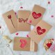 thumbnail image 2 of Sobre de tarjeta hueca para Día de San Valentín, 1 piezas, corazón de amor, rosa, papel Kraft, tarjeta de cumpleaños, propuesta de vacaciones, aniversario, suministro de boda, 2 of 4