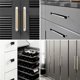 thumbnail image 2 of 10pcs Modern Drawer Knob And Handle Fashion Cabinet Handle Zinc Alloy Wardrobe Handle Cabinet Door 96mm, 2 of 3