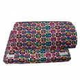 thumbnail image 4 of Colorful Foot Rest, Checkered Pattern with Vibrant Colored Doodle Style Egg Shapes Fun Cartoon Rows, Non-Slip Backing Adjustable Ergonomic Memory Foam Leg Support for Office, Multicolor, by Ambesonne, 4 of 5