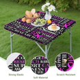 thumbnail image 4 of Breast Cancer Square Fitted Tablecloth with Elastic Edge,Square Table Cover,Washable Elastic Table Cover for Home Kitchen Party Decor 36"x36", 4 of 6