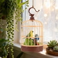 thumbnail image 7 of Voice Activated Chirping Bird Toy with LED Lights, Interactive Fluttering Parrot Birdcage for Toddlers, Home Decor, 7 of 7
