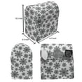 thumbnail image 5 of Snowflake Lounger Chair Bag, Monochrome Snowflakes Christmas Themed Composition Winter Season Illustration, High Capacity Storage with Handle Container, Lounger Size, Black White, by Ambesonne, 5 of 5