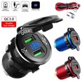thumbnail image 2 of PrePat Car Cigarette Lighter Socket Plug Aluminum Dual USB Port LED Voltmeter 12V-24V, 2 of 11