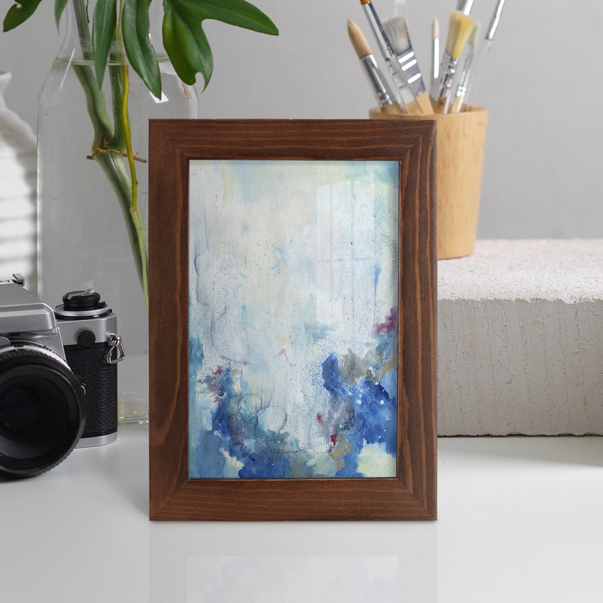 In the Mist II - Framed Print w/glass - Chestnut