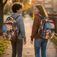 thumbnail image 3 of CHAQLIN Patriotic Toddler Bookbag 17 Inch Featuring Horse Racing Flag, Lightweight 600D Polyester Kids Backpack for Back to School and Travel, 3 of 10