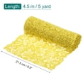 thumbnail image 2 of Uxcell 8.5 Inch Wide 5 Yard Lace Ribbon Floral Pattern Yellow Spandex Lace Trim for Sewing Making, DIY Crafts, 2 of 7