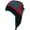 Teal Snowflake / Red & Black, variant on Wool Winter Chullo Beanie Fleece Lined Toque Cap Ear Flaps Nepal Sherpa Hat