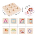 thumbnail image 2 of Rompecabezas de construcción de letras de madera, construcción de números de letras de madera, juguete educativo, bloques de apilamiento de letras de madera, rendimiento probado, 2 of 8