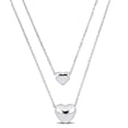 thumbnail image 1 of Miabella Collier à Double Rang Cœur en Argent Sterling, 1 of 5