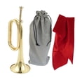 thumbnail image 3 of HILABEE Trumpet Bugle Blowing Musical Instrument for Orchestra Performances Training Style C, 3 of 9