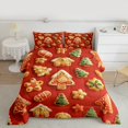 thumbnail image 2 of jejeloiu Christmas Tree Cookie Bedding Comforter Set,Sweet Dessert Theme Twin Comforter Sets,Happy New Yearves Bedding Set For Teens,Microfiber Bedroom Decor Reversible,2pcs, 2 of 8