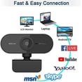 thumbnail image 3 of 1080P Full HD Webcam with Microphone, Wide Angle Webcams Streaming USB Web Camera for Video Calling, Recording Video, Conference, Online Teaching (Black), 3 of 7