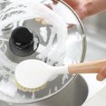 thumbnail image 3 of 1pc Kitchen Sisal Hemp Long Handle Pot Pan Cleaning Brush (Assorted Color), 3 of 7