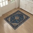 thumbnail image 3 of ODIKA 3'x5' Washable Area Rug Non-Slip, Flatweave, Easy Care Front Door Weathered Transitional Symmetry Bedside Beige Ru Skid for Hallway, Laundry Room, 3 of 7