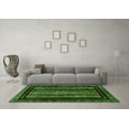 thumbnail image 3 of Ahgly Company Indoor Rectangle Abstract Green Modern Area Rugs, 7' x 9', 3 of 4