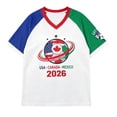 Trendfront Womens 2026 Soccer Graphic V Neck T Shirt USA Canada Mexico ...