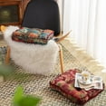 thumbnail image 3 of Monebena Bohemian Patchwork Square Chair Seat Cushions for Dining Kitchen Office Chairs Patio Soft Cotton Linen Chair Pads, 3 of 7