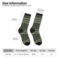thumbnail image 2 of Rateoe Jungle Green Camo USA Flag for Women Casual Calf Socks - Cute Crew Socks - Thin Soft Above Ankle Socks Size 5-11, 2 of 6