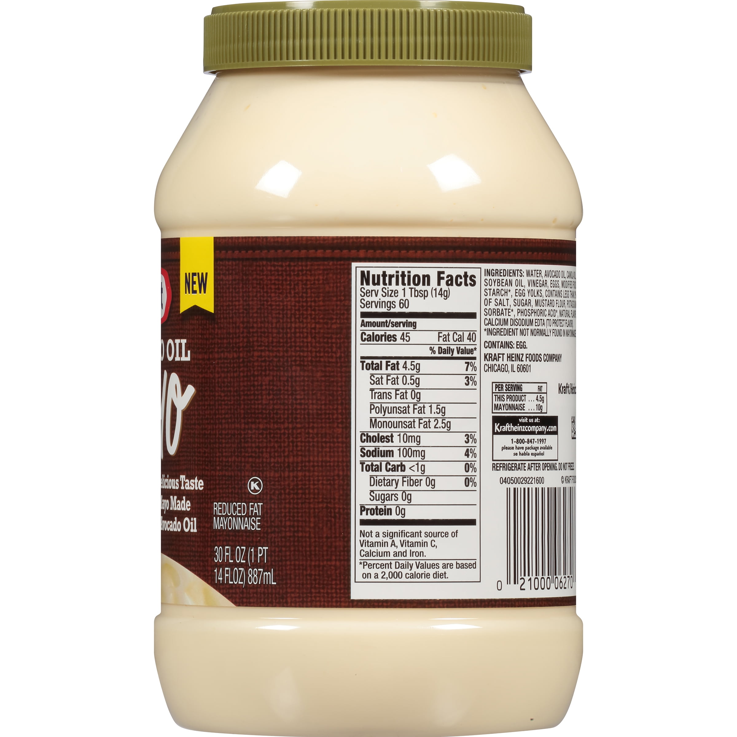 Reduced Fat Mayonnaise Nutrition Facts Besto Blog