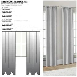 Mainstays 4 of a Kind Blackout Window Curtains Panels, Set of 4, White, 28" W x 84" L