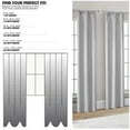 thumbnail image 3 of Mainstays 4 of a Kind Blackout Window Curtains Panels, Set of 4, White, 28" W x 84" L, 3 of 5
