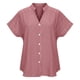 thumbnail image 4 of Camisa de Manga Corta con Cuello en V para las Mujeres, Blusa de Verano Elegante Y de Moda en Poliéster Suave Ligero, 4 of 6