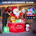 thumbnail image 3 of Ayieyill 8FT Christmas Inflatables Outdoor Decorations, Blow up Yard Decoration (Santa Claus with Big Gift Bag), 3 of 10