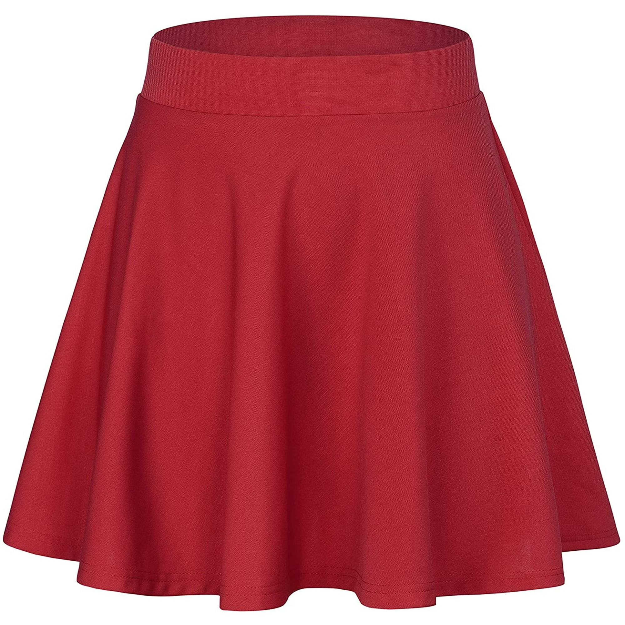 HTOOQ Women s Skirts Stretchy Mini Skirts High Waisted Skirts for Women Short Skater Skirts Soft Women Halloween Skirt Walmart