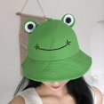 thumbnail image 2 of Sombrero de pescador de rana para mujer, gorra de Panamá Lisa para exteriores, senderismo, playa, pesca, protector solar, 2023, 2 of 4