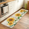 thumbnail image 2 of Sunflower 2'x6' Runner Rugs for Hallway Kitchen Bedside Non Slip Washable, Yellow Summer Botanical Vintage Entryway Rug Runners with Rubber Backing, Long Carpet Runner for Laundry Room, 2 of 8