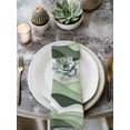 thumbnail image 3 of Cloth Napkins 1 Piece - 20x20 Inches, Sage Green Ombre Washable Reusable Table Napkins, Modern Moire Geometric Abstract Soft & Absortbent Dining Napkin for Party Wedding Hotel Restaurant, 3 of 8