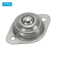 thumbnail image 3 of Unique Bargains Roller Ball Transfer Bearing 1/2'k Load 15lbs Flange Mounted Stainless Steel Rotation Caster Unit, 4 Pack, 3 of 5