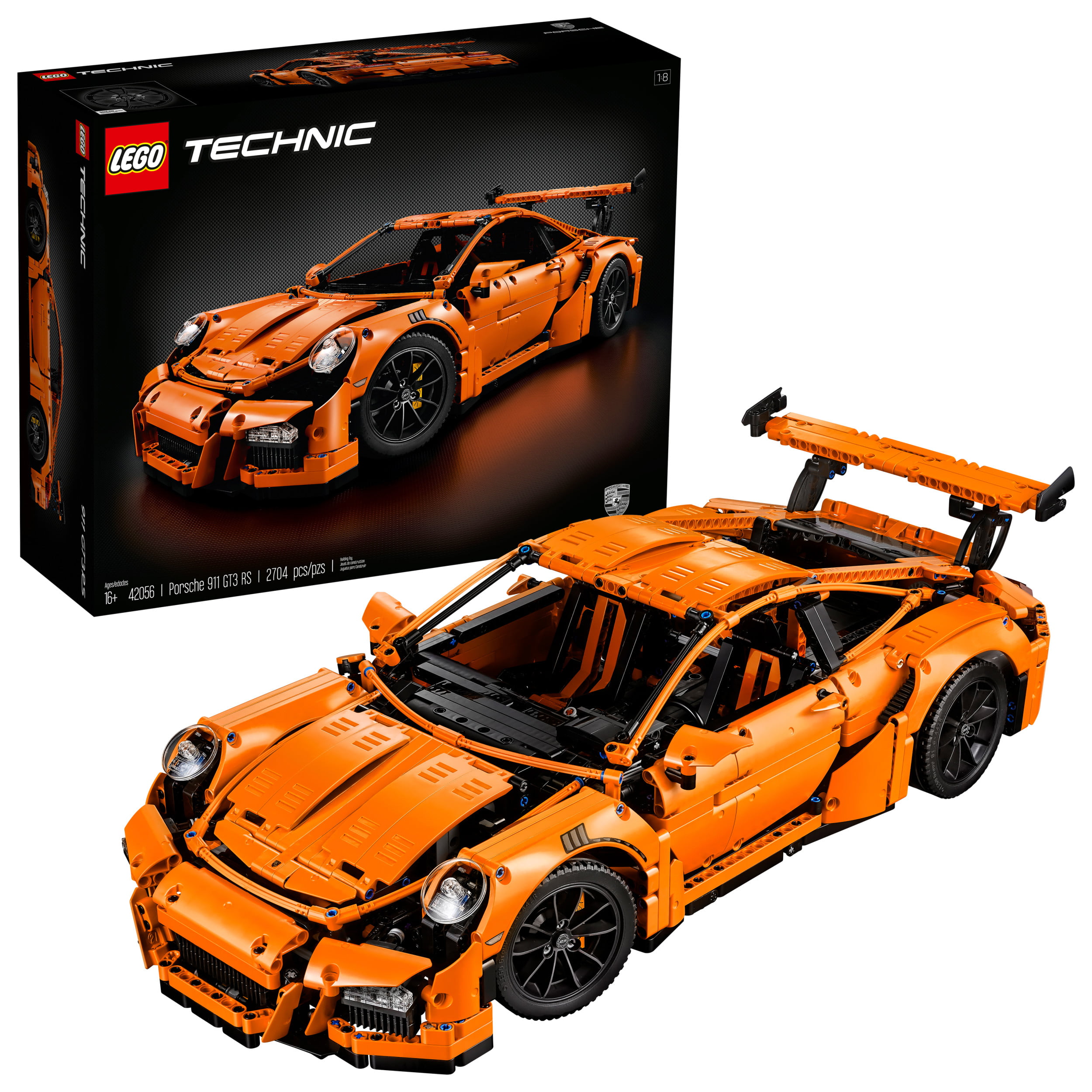 Lego Technic Porsche 911 Gt3 Rs 42056 2704 Pieces Walmartcom