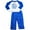 ROYAL-WHITE, variant on Calvin Klein Toddler Boys Pajamas 2 Piece Flame Resistant Polyester Pajama Sets 34880-4T (LIME-NAVY)