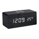 thumbnail image 2 of Mini sonido Control reloj moderno Digital LED escritorio despertador de noche reloj calendario decoración para hogar Negro BLESIY despertador, 2 of 7
