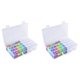 thumbnail image 1 of 2X Caja de Almacenamiento de Pintura de Diamante de 64 Rejillas, Caja Organizadora Portátil de Cuentas de Semillas, Contenedor de Plástico para Decoración de Uñas DIY, 1 of 5