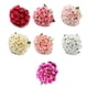 thumbnail image 4 of Flores artificiales de tela Inteprter 18 cabezas rosas decoración del hogar color rosa roja, 4 of 6