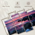 thumbnail image 6 of Elephant Stock Lake Tahoe Nightfall Wall Art - Horizontal Multi Panel Canvas - Living Room Wall Decor - Nature Multi Panel - Pink And Gray Decor - 52" x 32", 6 of 8
