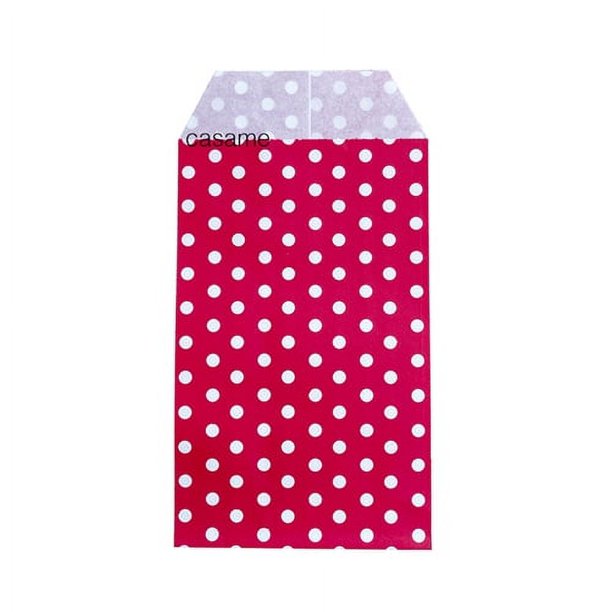 10/25/50 Uds. Bolsa pequeña tipo saco Mini Dot bolsas de papel Kraft