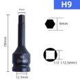thumbnail image 2 of Electric Drill Socket Adapter Air Impact Wrench Hex Head Socket 12.5Mm Adapter, 2 of 3