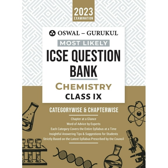 Oswal - Gurukul Chemistry Most Likely Question Bank: ICSE Class 9 For 2023 Exam, (Paperback)