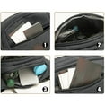 thumbnail image 4 of JeashCHAT Waist Pack for Men Women, Crossbody Pack Chest Bag Waist Bag Canvas Phone Bag with 3-Zipper Pockets, Casual Belt Bag for Travel Hiking Running Cycling, 4 of 6