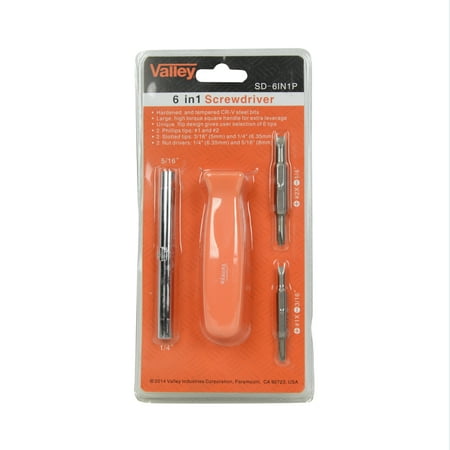 

Valley Industries SD-6IN1P 6-in-1 Screwdriver Set