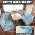 thumbnail image 2 of XYZCANDO Ocean Waves RV Dinette Cushion Covers Universal Camper Accessories Washable Bench Seat Cover Stretchable Furniture Covers for Sofa and Loveseat Washable Travel Trailer Accessories Blue, 2 of 7