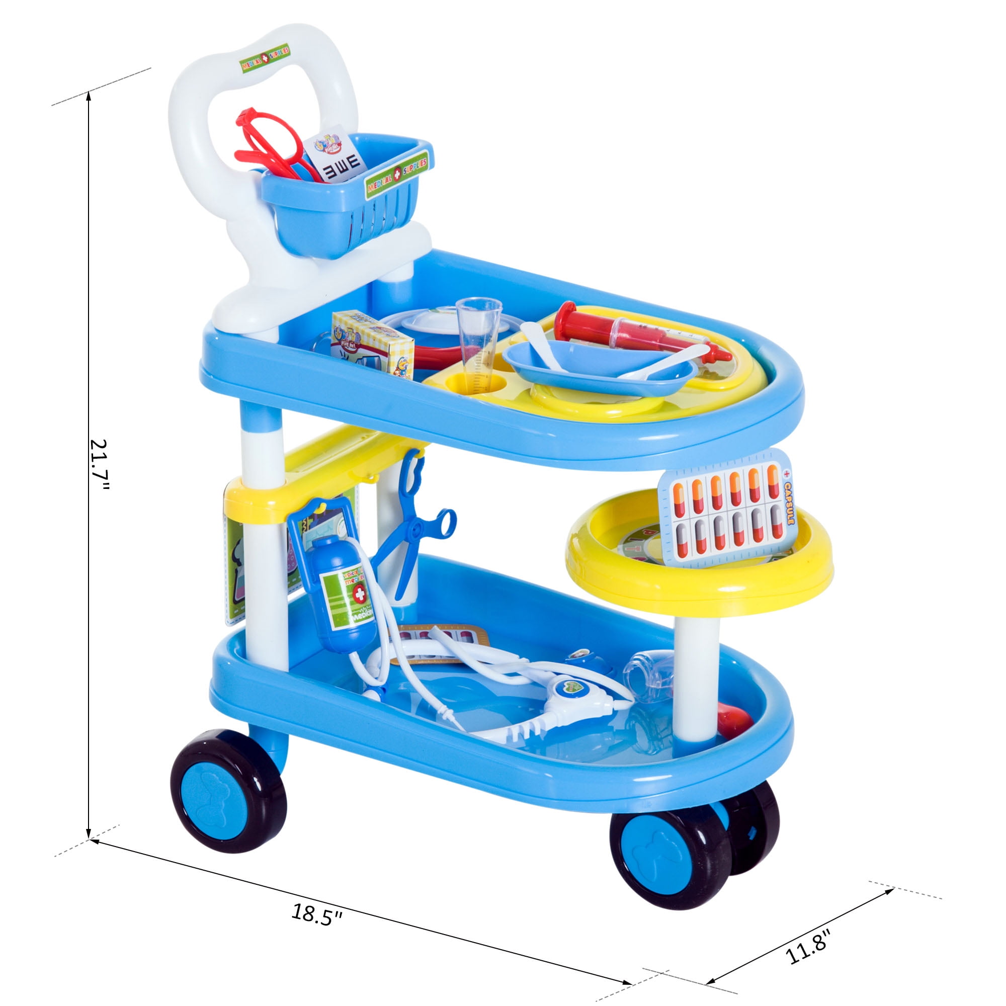 smoby doctor trolley playset