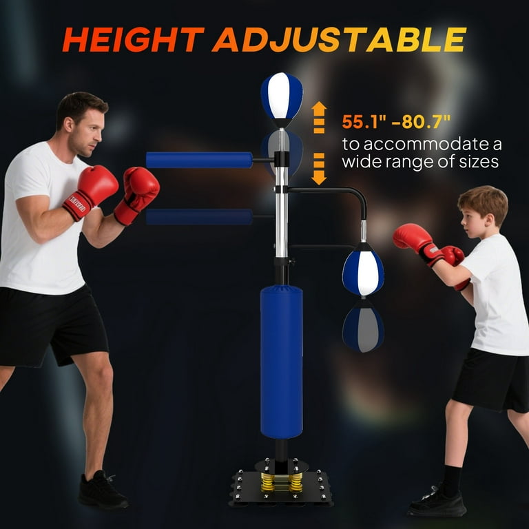 Soozier 4.6'-6.7' Speed Bag Boxing Bag Stand with Reaction