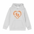 thumbnail image 2 of SGFCWSX Girls Hooded Sweatshirts Kids Oversized Hoodies Fall Graphic Top White Size 4 Years, 2 of 6
