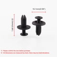 thumbnail image 3 of 120PCS/Set 6mm Car Durable Plastic plastic rivet Car Rivets Hole Dia Fastener Fender Bumper Push Pin Clips Clip, 3 of 5