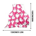 thumbnail image 6 of PEIBang Halloween Ghost Throw Blankets,Cute Halloween Spooky Pink and White Throw Blanket,Lightweight Cozy Blanket for Couch,Sofa,Bed,Home Decorations, 6 of 6